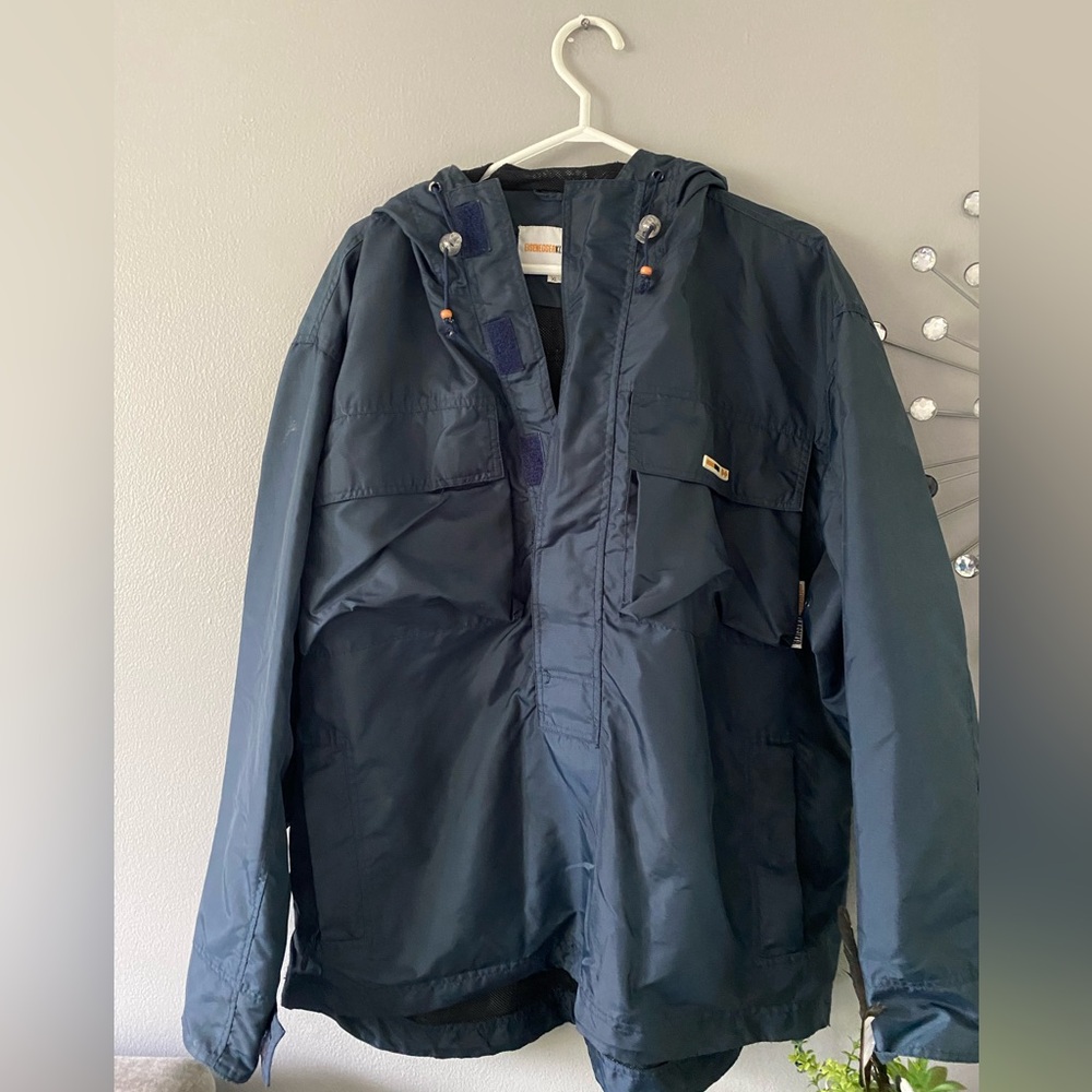 Eisenegger Klassiker | men’s pullover shell windbreaker anorak jacket navy  XL.